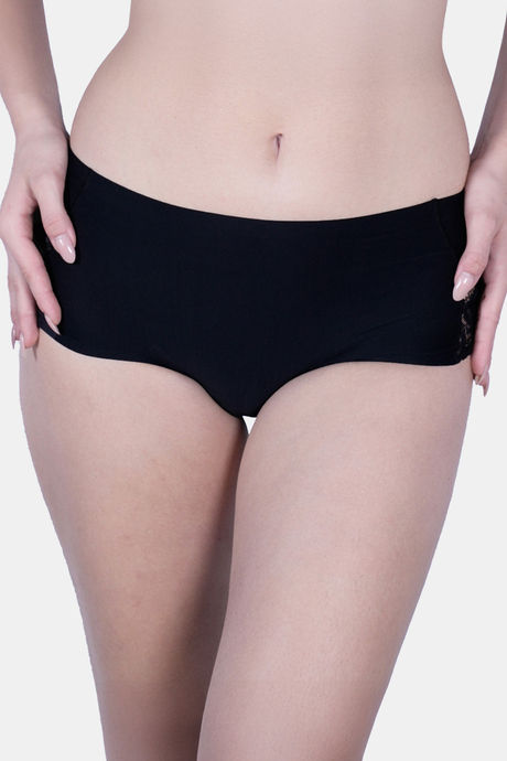 Soie Seamless Mid Waist Full Coverage Lace Brief (Pack Of 2) - Multicolor — image 2